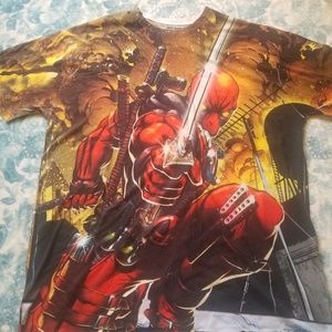 Marvel Deadpool Graphic Design T-Shirt Size XL
